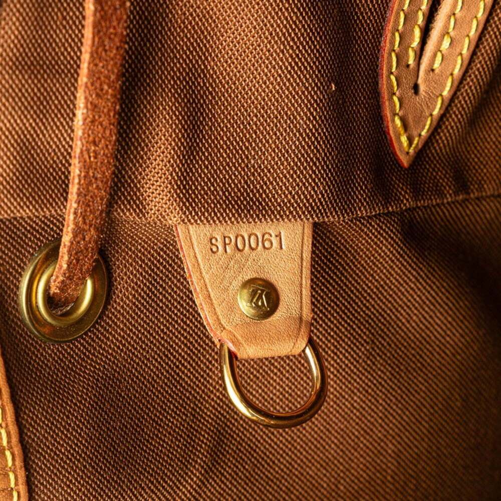 LOUIS VUITTON Authentic Brown Monogram Leather Backpack - Picture 11 of 11